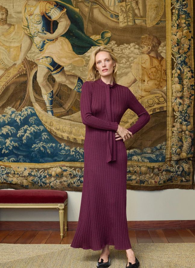 Robe Madeleine Laine | Bordeaux