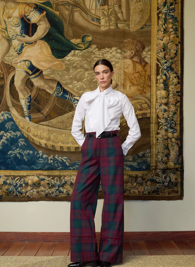 Pantalon Carreaux Romeo | Bordeaux