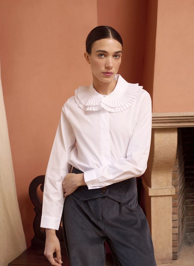 Blouse Belleville Coton | Blanc