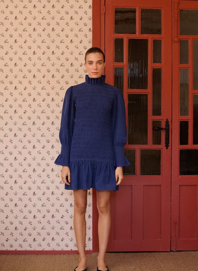 Robe Aleria Coton | Bleu marine