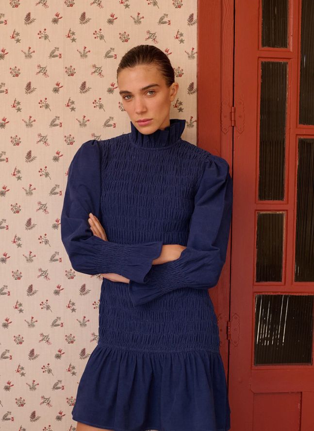 Robe Aleria Coton | Bleu marine