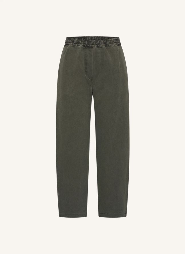 Pantalon Davi Coton | Vert olive