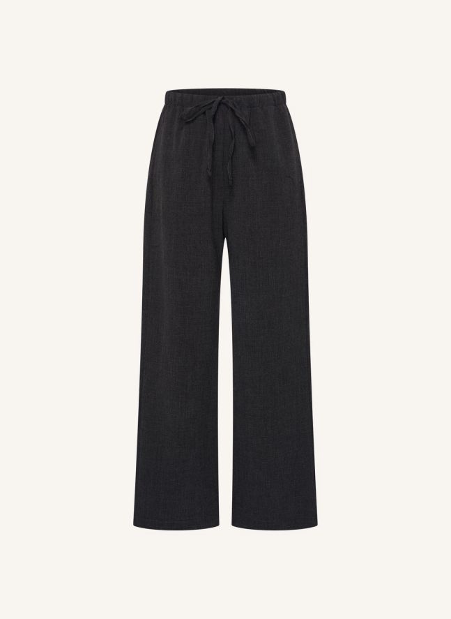 Pantalon Herringbone | Gris anthracite