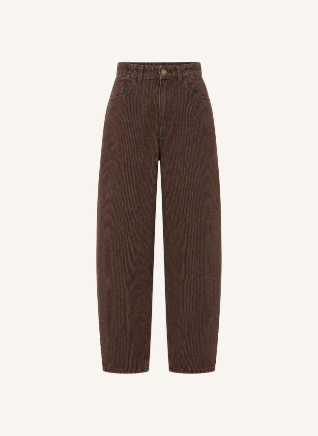Pantalon Lew Coton Bio | Marron