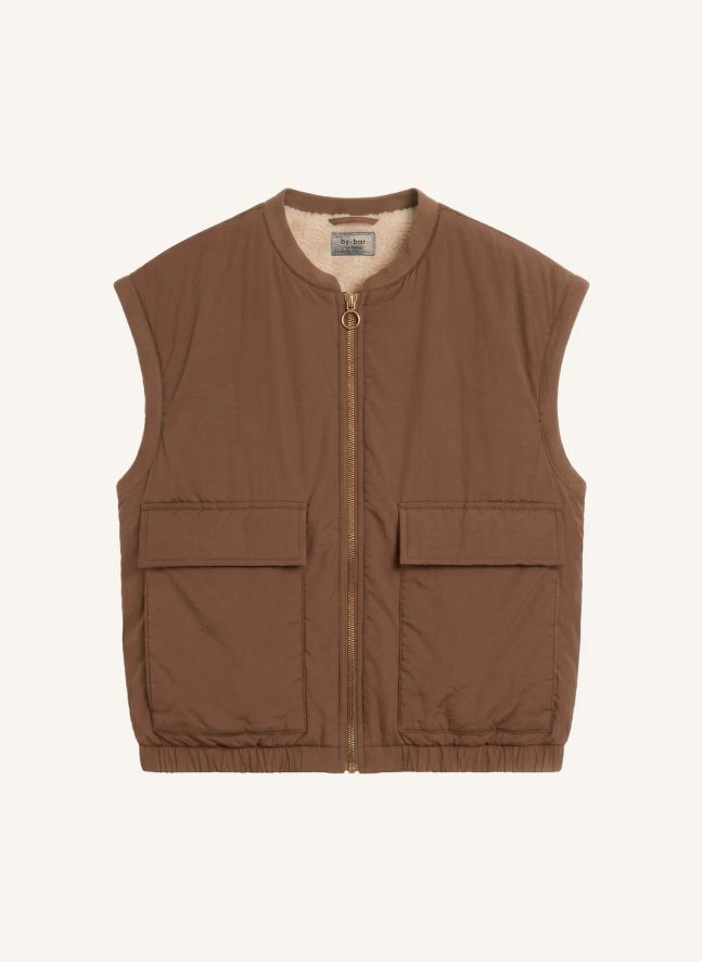 Veste Sans Manches Gio | Marron
