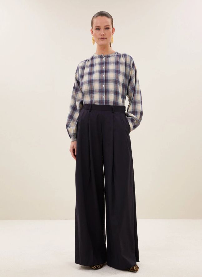 Blouse Nyka Coton Bio | Bleu