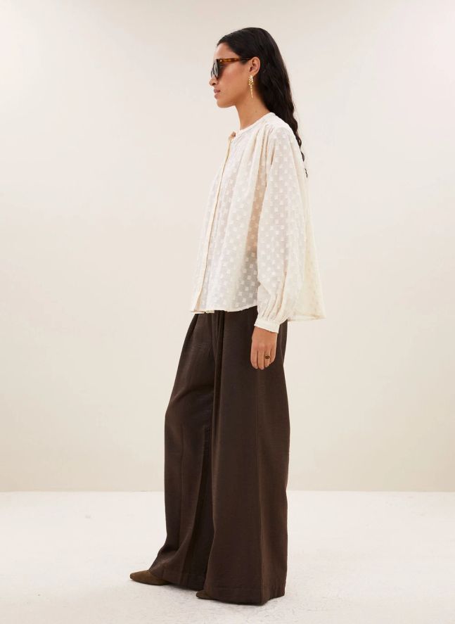Blouse Nyka Weave Coton Bio | Ecru