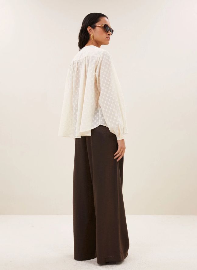 Blouse Nyka Weave Coton Bio | Ecru
