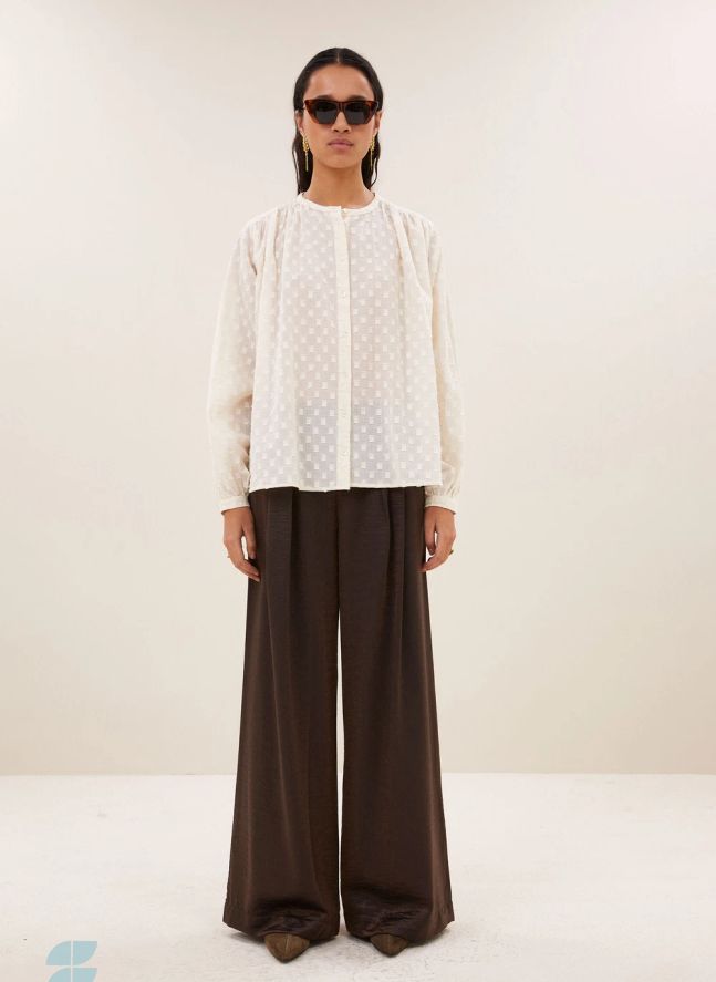 Blouse Nyka Weave Coton Bio | Ecru