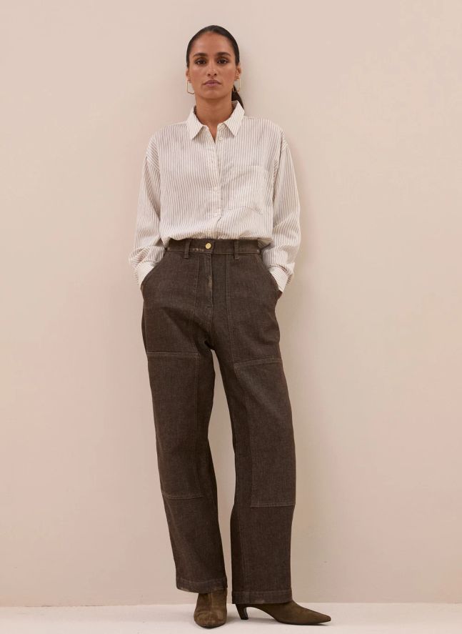 Chemise Rayures Lise | Ecru