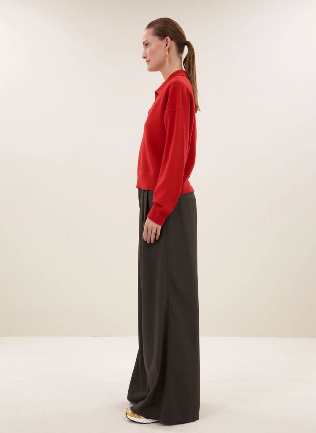 Pull Flex Laine Mérinos | Rouge
