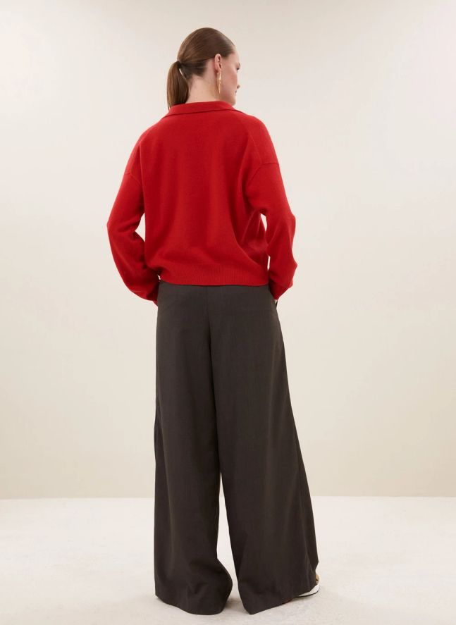 Pull Flex Laine Mérinos | Rouge