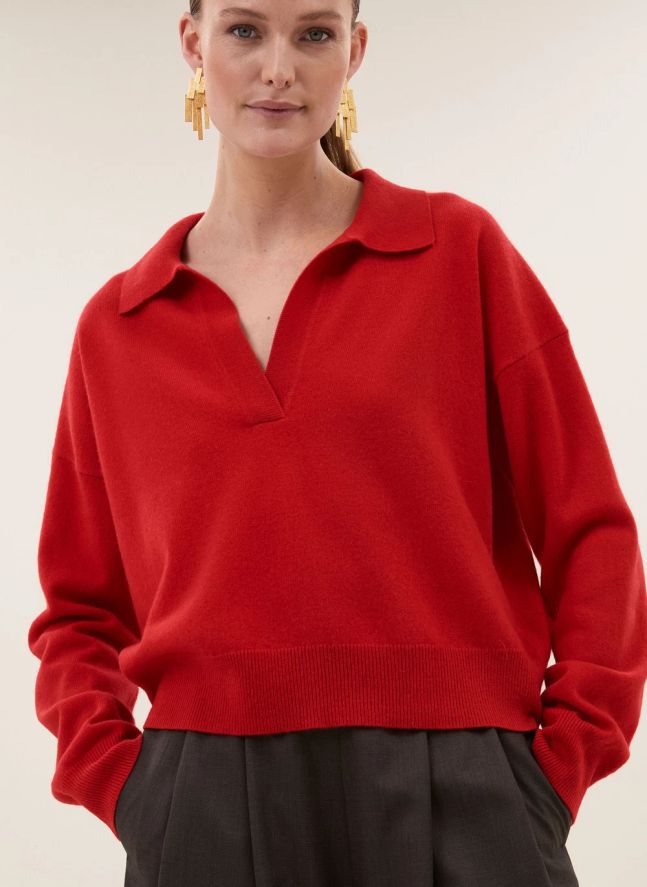 Pull Flex Laine Mérinos | Rouge