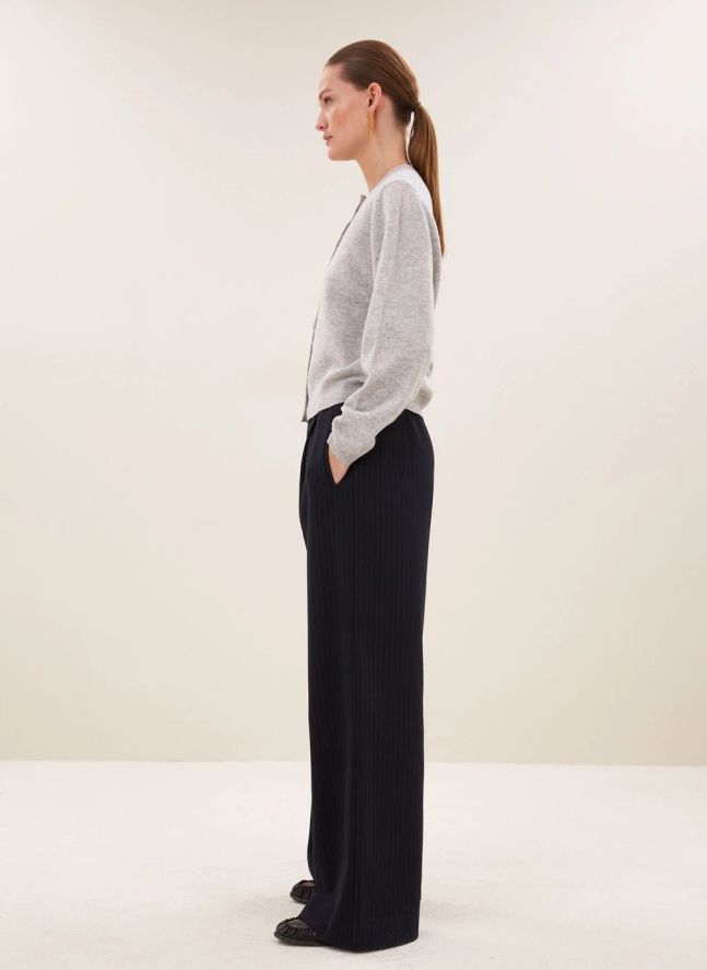 Pantalon Rayures Benji | Vert sapin