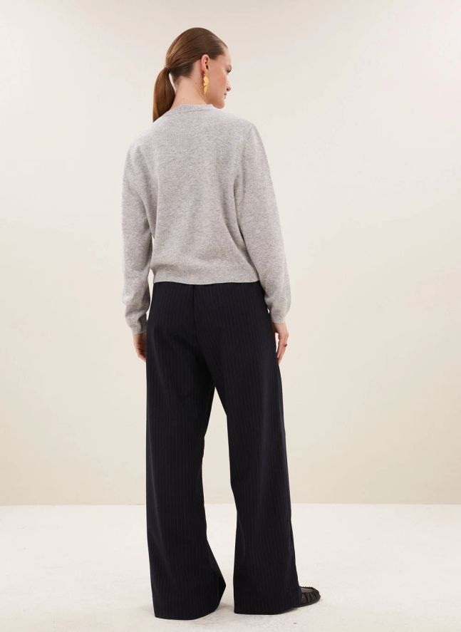 Pantalon Rayures Benji | Vert sapin