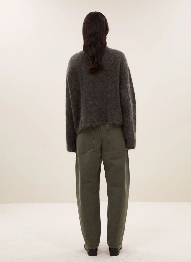 Pantalon Davi Coton | Vert olive