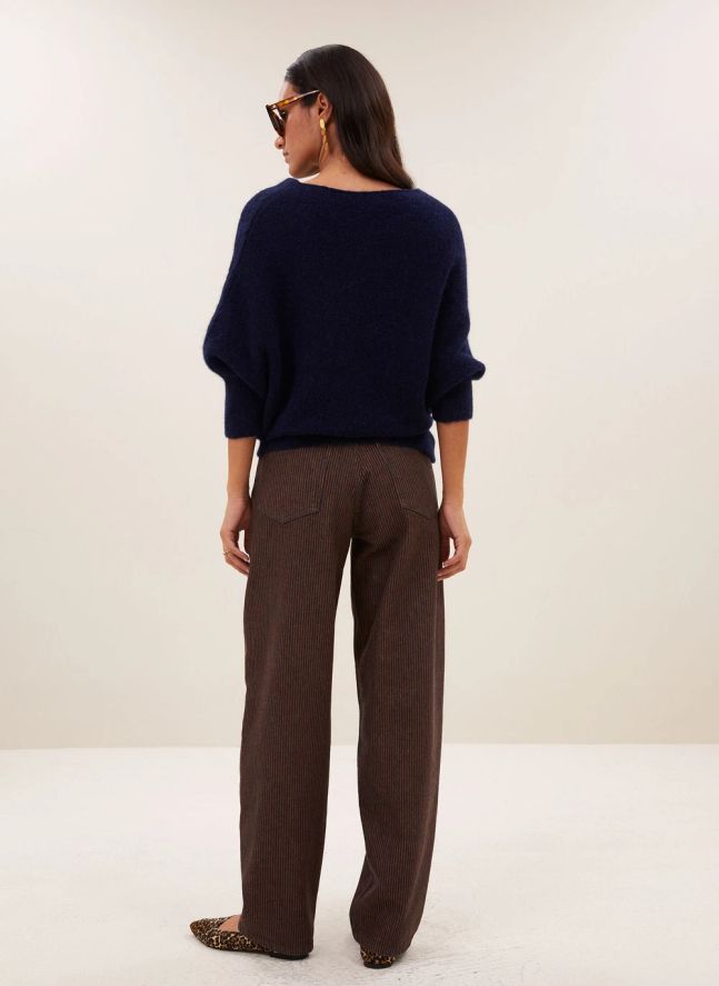 Pantalon Lew Coton Bio | Marron