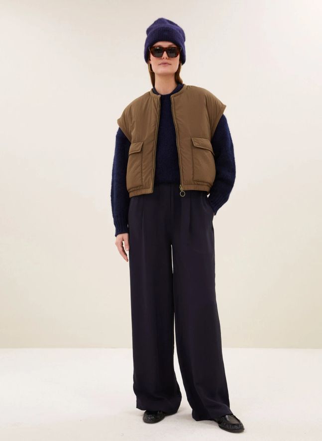 Veste Sans Manches Gio | Marron