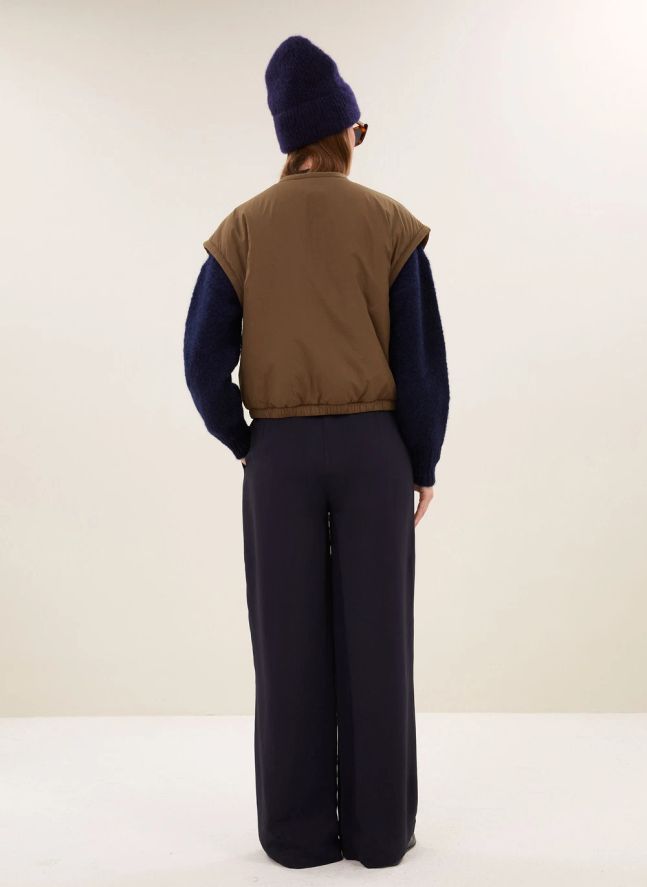 Veste Sans Manches Gio | Marron