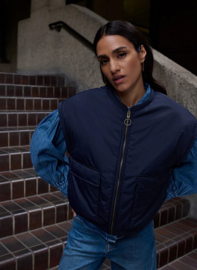 Veste Sans Manches Gio | Bleu marine