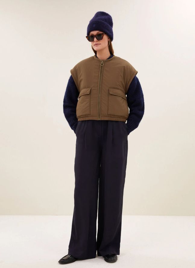 Veste Sans Manches Gio | Marron