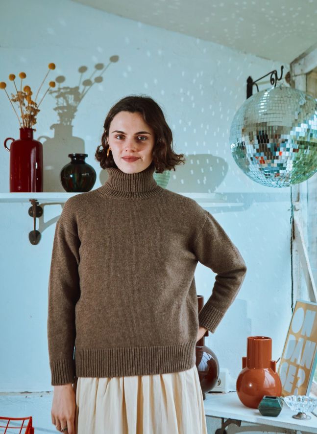 Pull Baie Laine | Marron