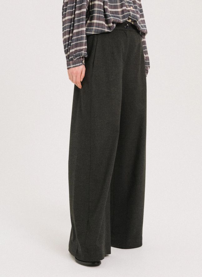 Pantalon Ample Ejaz | Gris anthracite