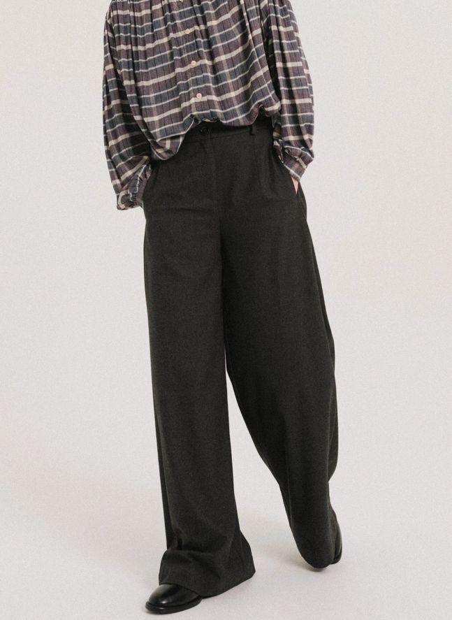 Pantalon Ample Ejaz | Gris anthracite