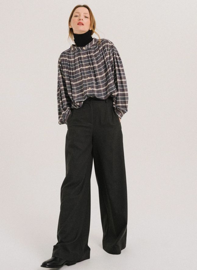 Pantalon Ample Ejaz | Gris anthracite