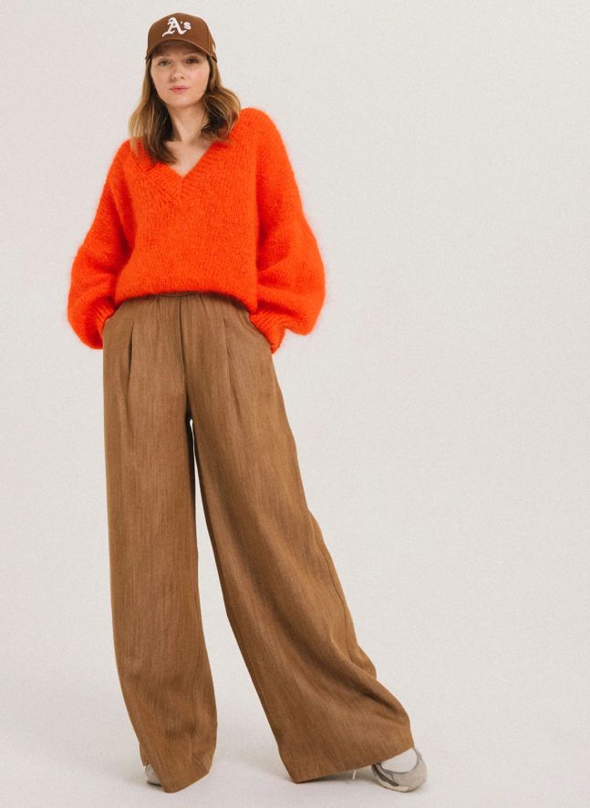 Pantalon Fluide Devrig | Ocre