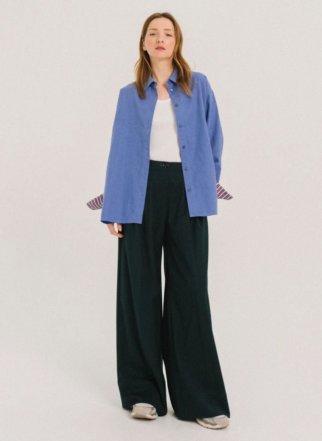 Pantalon Fluide Uptown | Vert forêt
