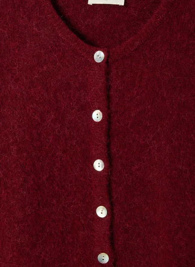 Gilet Vitow Alpaga | Cerisier