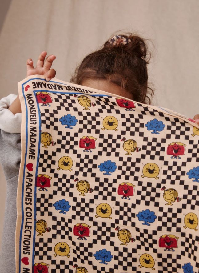 Petit Foulard Manika - Apaches x Monsieur Madame | Ecru