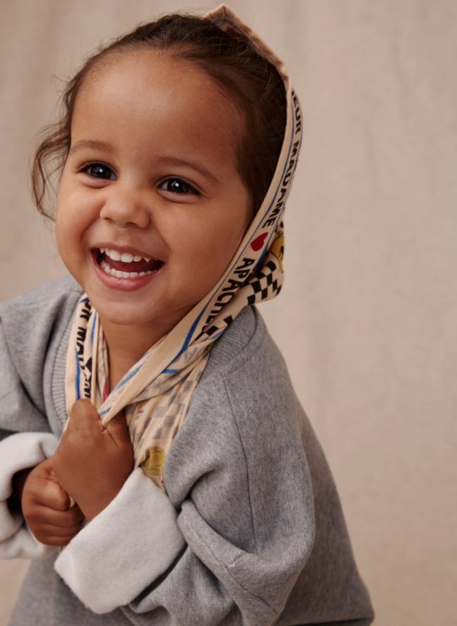Petit Foulard Manika - Apaches x Monsieur Madame | Ecru