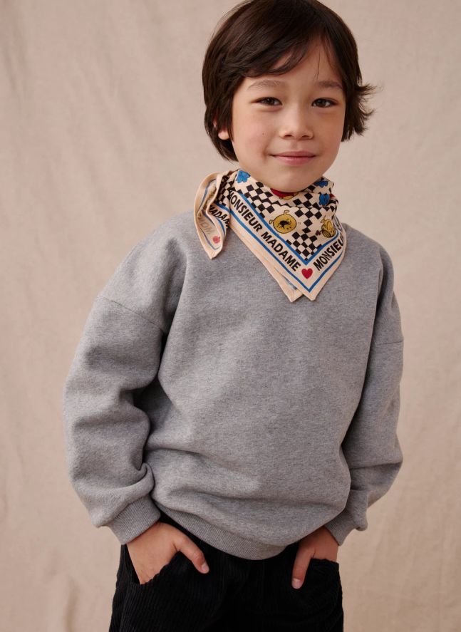 Petit Foulard Manika - Apaches x Monsieur Madame | Ecru