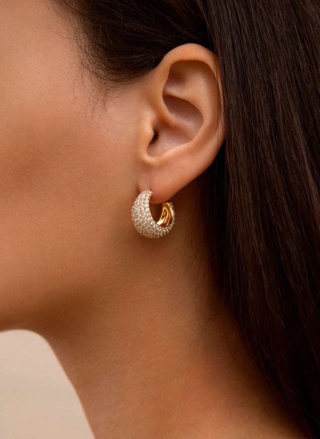 Boucles d'Oreilles Christy | Doré