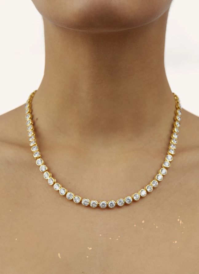 Collier Tennis Chris | Doré