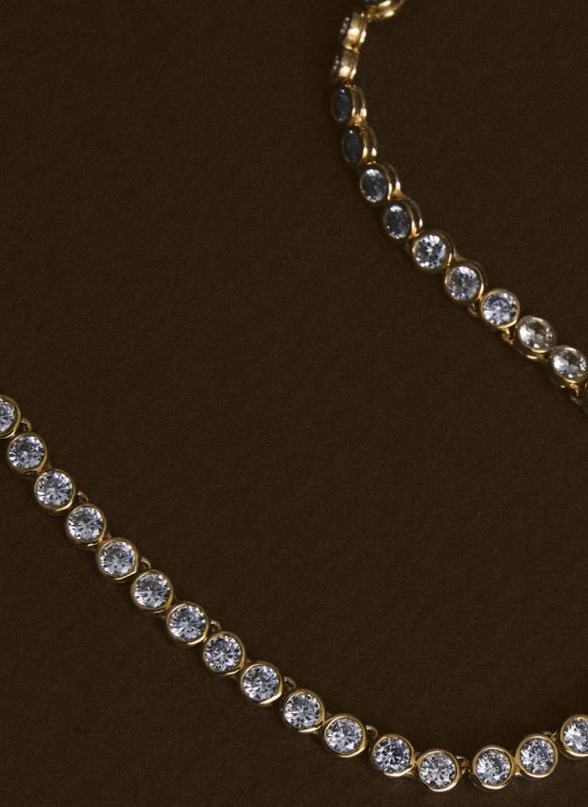 Collier Tennis Chris | Doré