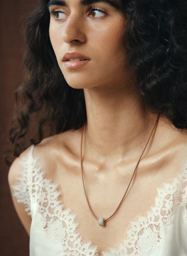 Collier Cristy | Marron