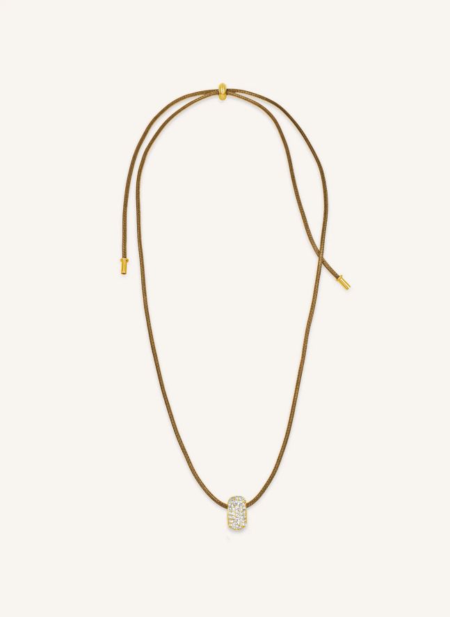 Collier Cristy | Marron