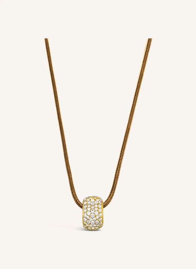 Collier Cristy | Marron