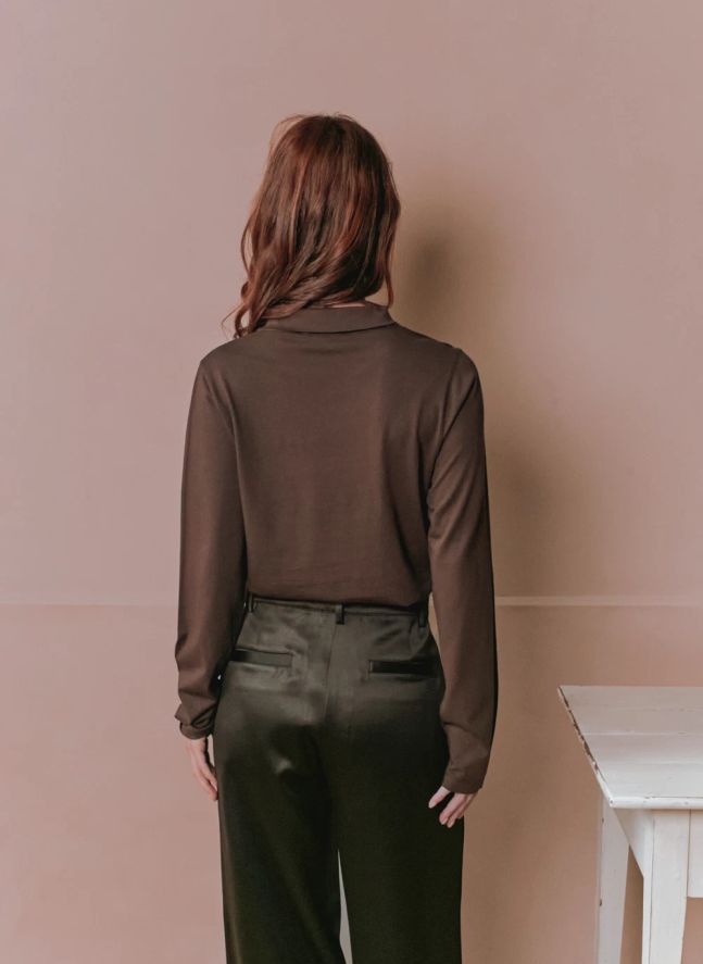 T-shirt Noeud Elora | Ebène