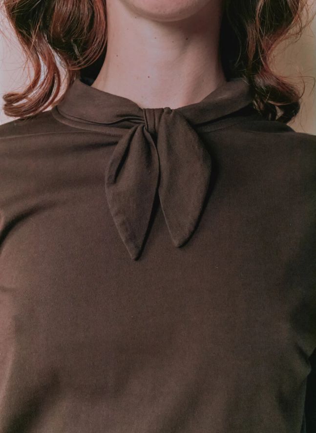 T-shirt Noeud Elora | Ebène
