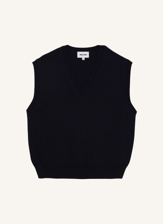 Pull Sans Manches Elina Laine Mérinos | Noir