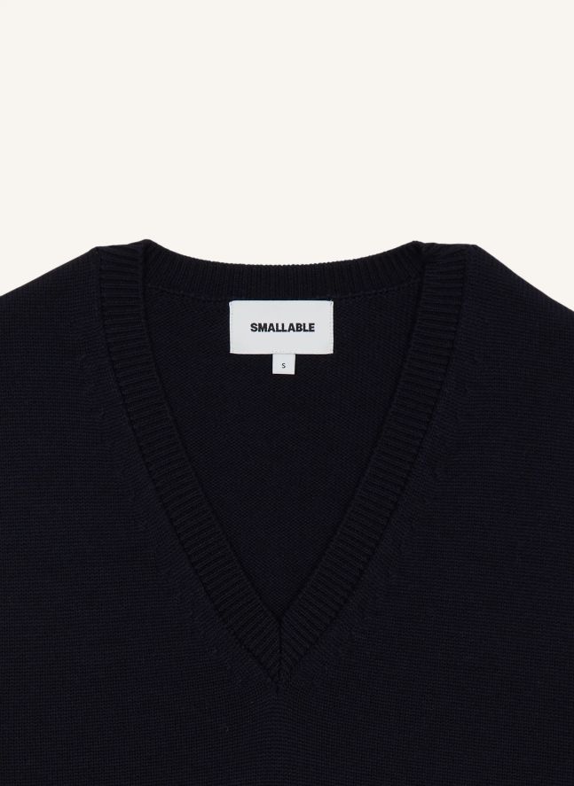 Pull Sans Manches Elina Laine Mérinos | Noir