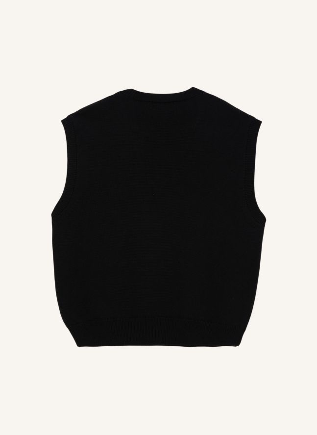Pull Sans Manches Elina Laine Mérinos | Noir