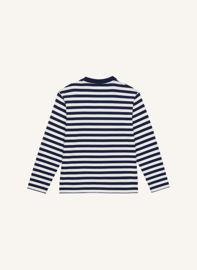 T-shirt Bam Rayé | Bleu noir