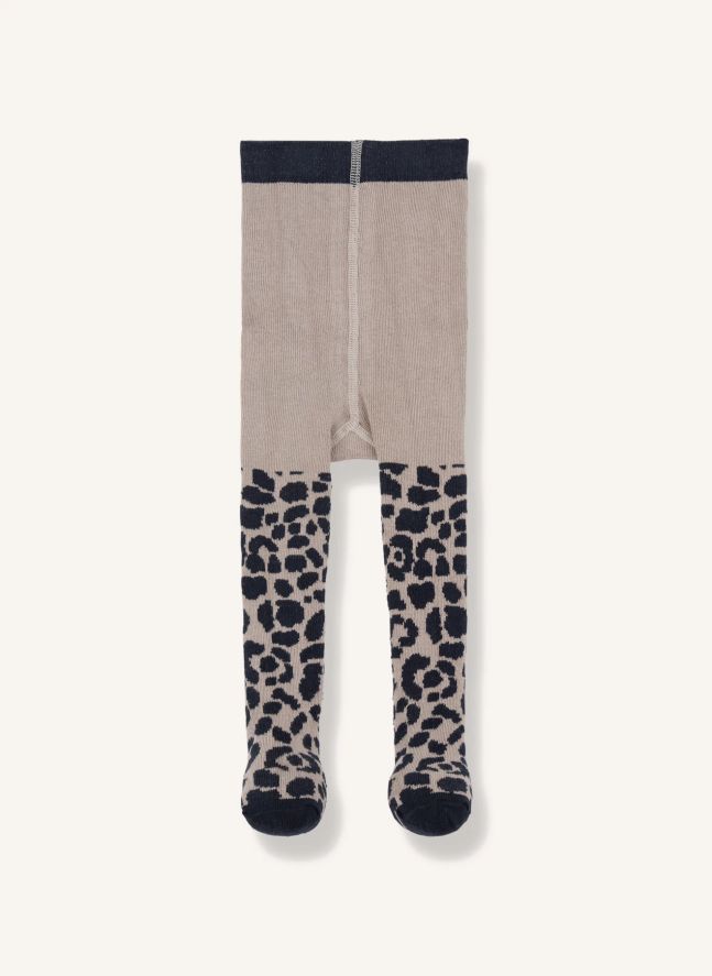 Collants Trapani Léopard | Bleu foncé