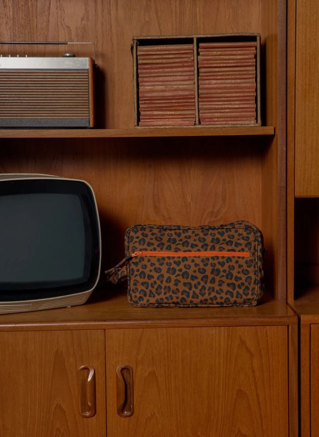 Leopard-Print Pouch | Brown