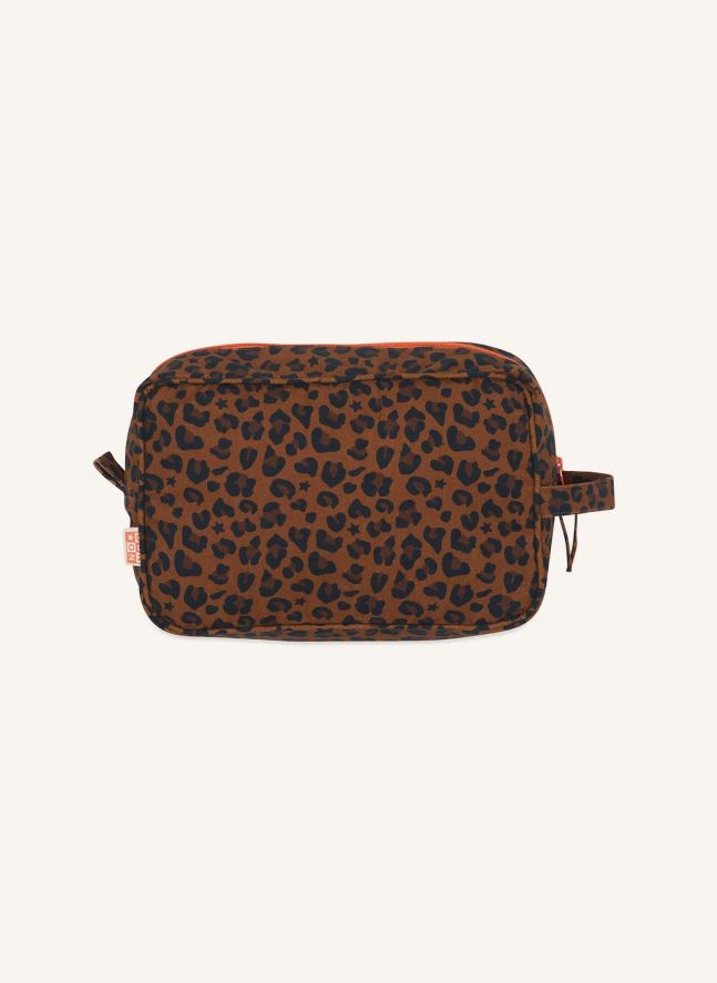 Leopard-Print Pouch | Brown